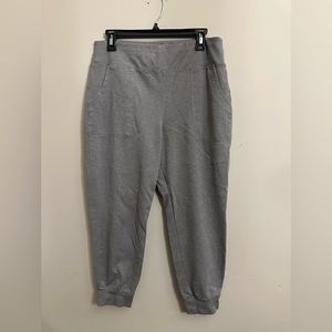 Women’s Large Violets and Roses Grey Joggers